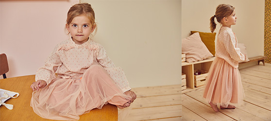 Tutu skirt in mesh Pink